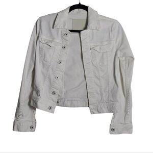AG ADRIANO GOLDSCHMIED The Robyn White Jean Jacket Size XSmall